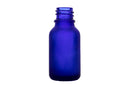 15ml Frosted Blue Euro Round Glass Bottle