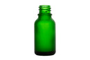 15ml Frosted Green Euro Round Glass Bottle