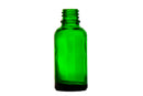 30ml Green Euro Round Glass Bottle